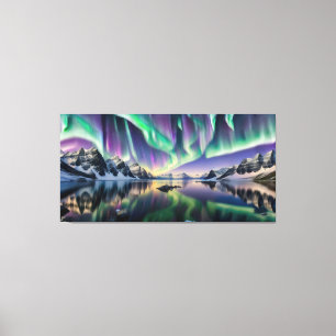 Noorderlicht (Aurora borealis) Canvas Afdruk