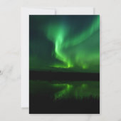 Noorderlicht Aurora Borealis Elegante bruiloft Kaart (Achterkant)