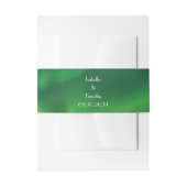 Noorderlicht Aurora Borealis Elegante bruiloft Uitnodigingen Wikkel (Voorkant Voorbeeld)