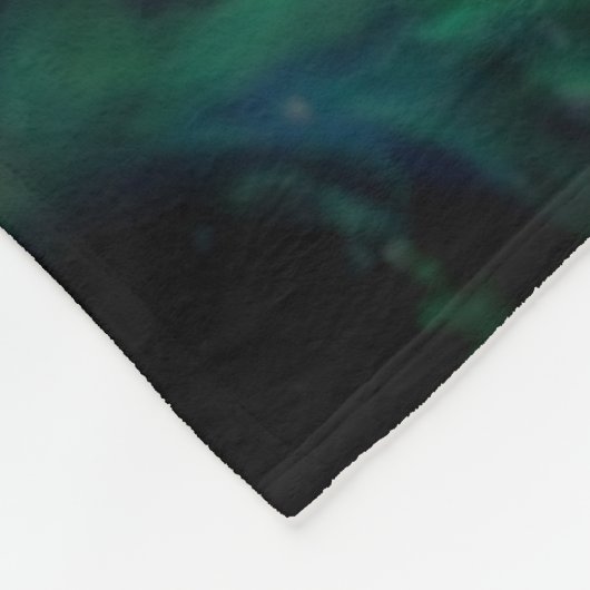 Noorderlicht/Aurora Borealis Fleece Deken (Hoek)