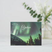 Noorderlicht Aurora Borealis in Yukon Canada Briefkaart (Staand voorkant)