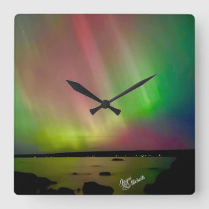 Noorderlicht Aurora Borealis Klok