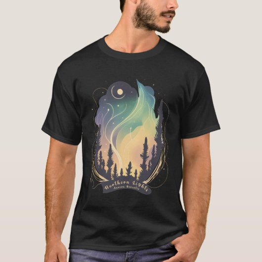 Noorderlicht Aurora Borealis Mooi T-shirt (Voorkant)