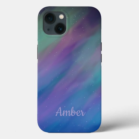Noorderlicht Aurora Borealis Nacht Persoonlijk Case-Mate iPhone Case (Achterkant)