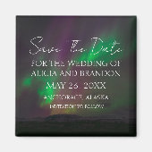 Noorderlicht Aurora Borealis Trouwmagneet Magneet (Voorkant)