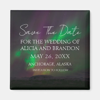 Noorderlicht Aurora Borealis Trouwmagneet Magneet