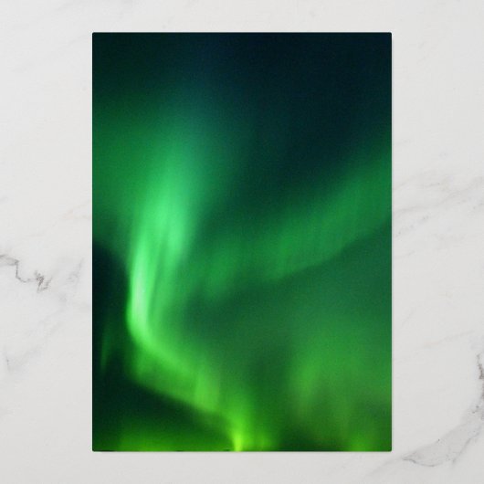 Noorderlicht Aurora Borealis Vrijgezellenfeest Folie Uitnodiging (Achterkant)