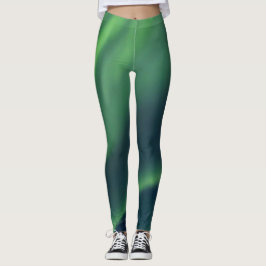 Noorderlicht Aurora Borealis Yoga Broek Groen Leggings