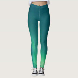 Noorderlicht Aurora Borealis Yoga Broek Groen Leggings