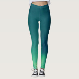 Noorderlicht Aurora Borealis Yoga Broek Groen Leggings