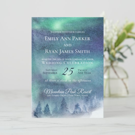 Noorderlicht Aurora Sky Kaart (Staand voorkant)