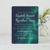 noorderlicht avonduitnodiging kaart (Staand voorkant)