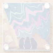 Noorderlicht Beren Glazen Onderzetter (Achterkant)