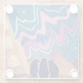 Noorderlicht Beren Glazen Onderzetter (Achterkant)