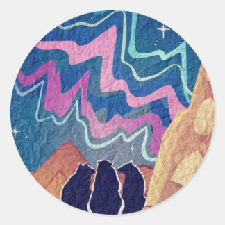 Noorderlicht Beren Ronde Sticker