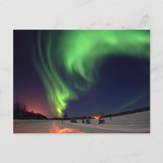 Noorderlicht bij Bear Lake Briefkaart (Voorkant)