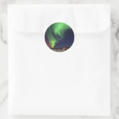 Noorderlicht bij Bear Lake Ronde Sticker (Tas)