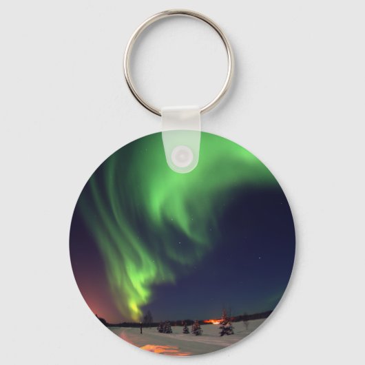Noorderlicht bij Bear Lake Sleutelhanger (Voorkant)