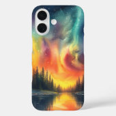 Noorderlicht bij de meer sterren Case-Mate iPhone case (Achterkant)