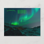 Noorderlicht bij Tromsø Noorwegen Briefkaart (Voorkant)
