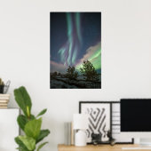Noorderlicht Bomen Poster (Thuiskantoor)