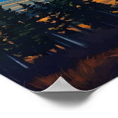 Noorderlicht boven Denali Poster (Hoek)