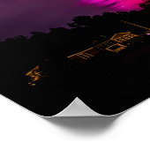 Noorderlicht boven Hammond Bay Poster (Hoek)