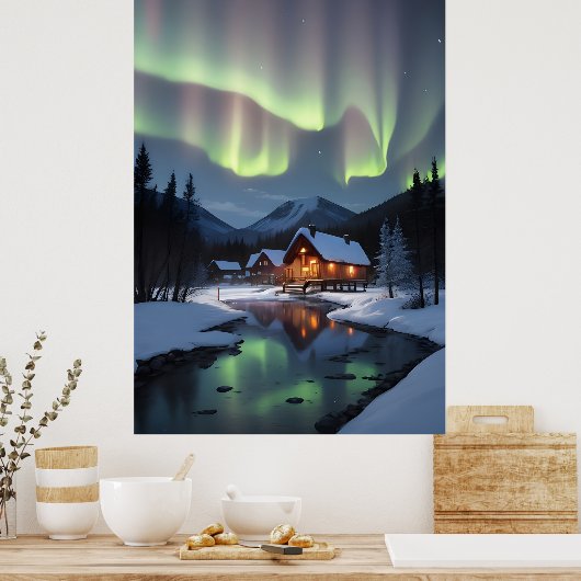 Noorderlicht Cabine Poster (Keuken)