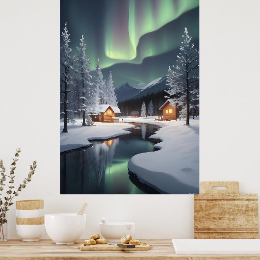 Noorderlicht Cabine Poster (Keuken)