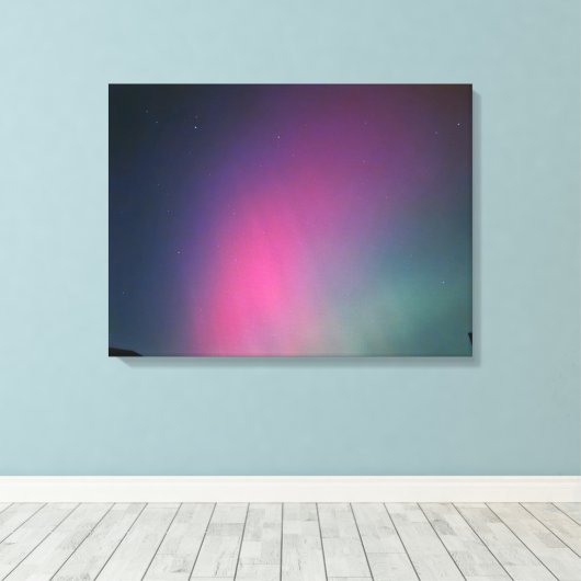 Noorderlicht canvas afdruk (Insitu (Houten vloer))