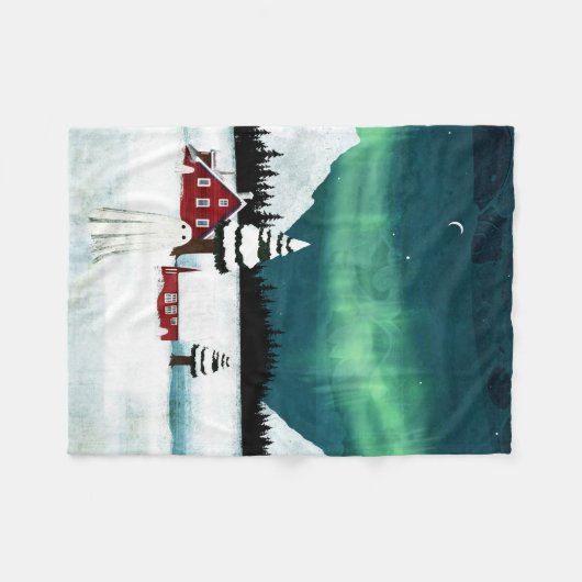 noorderlicht fleece deken (Voorkant (Horizontaal))