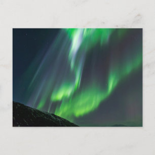 Noorderlicht gloeiend Noord-IJsland Briefkaart