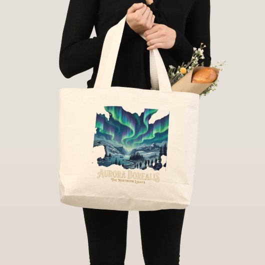 Noorderlicht Grote Tote Bag (Voorkant (product))