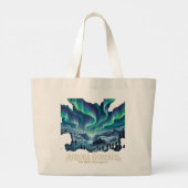 Noorderlicht Grote Tote Bag (Achterkant)