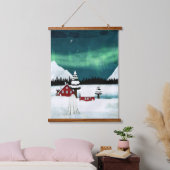 noorderlicht hangend wandkleed (Slaapkamer)