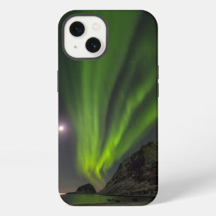 Noorderlicht   Haukland Beach Island Noorwegen iPhone 13 Hoesje