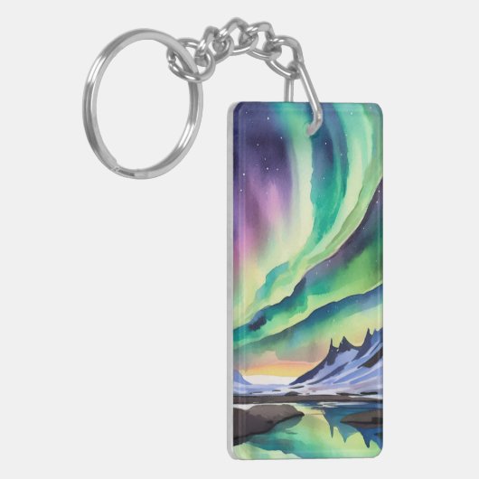 Noorderlicht IJslandse Sleutelhanger (Voorkant Links)