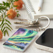 Noorderlicht IJslandse Sleutelhanger (Voorkant Rechts)