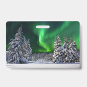 Noorderlicht in de winter badge (Achterkant)