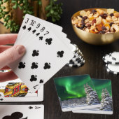 Noorderlicht in de winter pokerkaarten (Insitu)