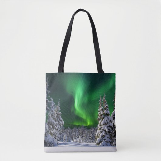 Noorderlicht in de winter tote bag (Voorkant)