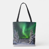 Noorderlicht in de winter tote bag (Achterkant)