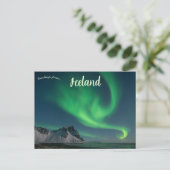 Noorderlicht in IJsland Briefkaart (Staand voorkant)