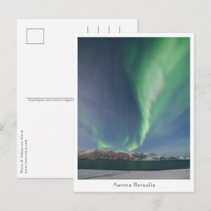 Noorderlicht in Noorwegen Briefkaart