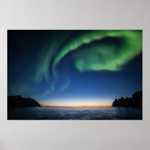 Noorderlicht in Noorwegen Poster