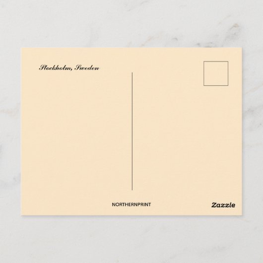 Noorderlicht in Stockholm Zweden Briefkaart (Achterkant)