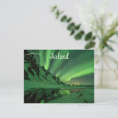 Noorderlicht in Thorsmork IJsland Briefkaart (Staand voorkant)
