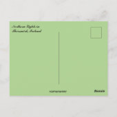 Noorderlicht in Thorsmork IJsland Briefkaart (Achterkant)