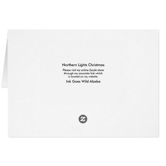 Noorderlicht Kerst - 5" x 7" Art Kaart (Achterkant Horizontaal)