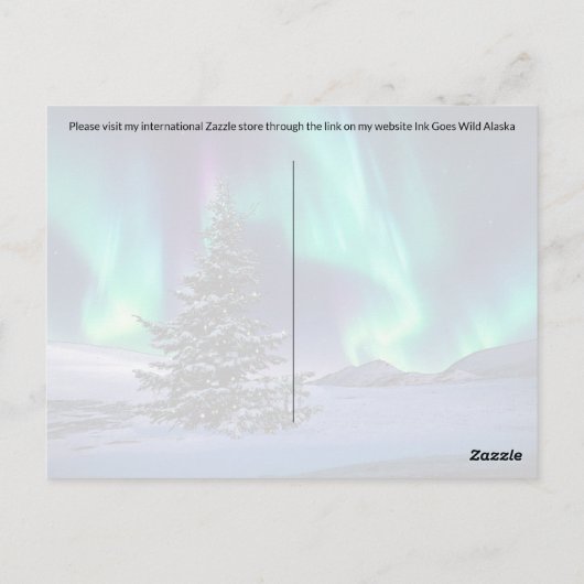 Noorderlicht Kerst - Briefkaart (Achterkant)